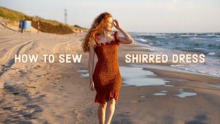 How to sew GORGEOUS shirred dress (PATTERN DOWNLOAD)