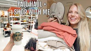 FALL HAUL + SHOPPING! Amazon & target fall clothing & decor haul!