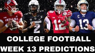 College Football  *PREDICTIONS* for Week 13