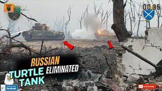Another Convoy of Russian Turtle Tanks Eliminated in Kostyantynivka  Donetsk region.