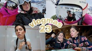 VLOGMAS 23 - primer día del año de esquí con los Bace y una buena comilona