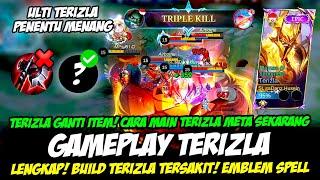 CARA MAIN TERIZLA EPIC SKIN + COMBO TERIZLA EXP LANEBUILD TERIZLA TERSAKIT 2024GAMEPLAY TERIZLA