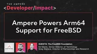 Ampere powers Arm64 support for FreeBSD