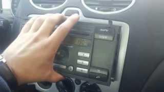 Ford Focus2 снятие 6000 CD. retrieval/extract Ford Focus2 6000CD