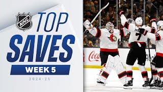 NHL Top Saves of Week 5 | 2024-25 Highlights