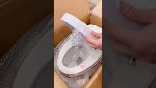 Experience the future of bathroom technology with a smart toilet. #smarttoilet #homarysmarttoilet