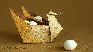 Easy Origami Swan Container for Festive Occasions!