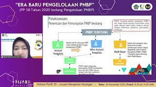 Paparan sosialisasi PP 58/2020 tentang Pegelolaan PNBP