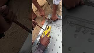 Steel door installation techniques,Amazing smart work Diy