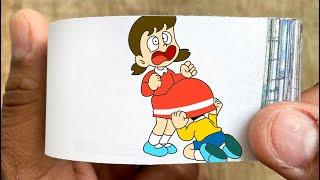 Doraemon Cartoon Flipbook #209 | Nobita Hide Under Shizuka Skirt Flip Book | Flip Book Artist 2024