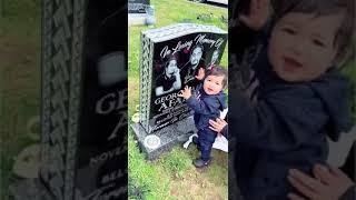 Recognizing Her Late Father's Face On The Tombstone | Heartwarming Moment