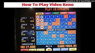 How to Play Video Keno