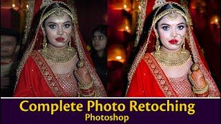 Complete Photo Retouching in Photoshop ! Color & Skin Retouching Photoshop tutorial in Hindi