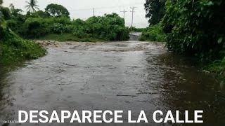 Con tanta lluvia se llenaron los ríos en el cantón Zapotitan El Salvador 