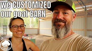 The PERFECT barn setup | Our CUSTOMIZED goat barn and birthing stalls