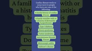 Who Is At Risk Of Coeliac Disease? #shorts