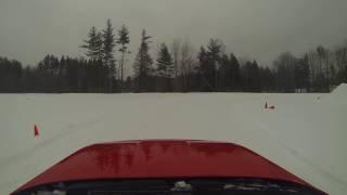 2017 Dodge Challenger GT AWD driving in deep snow