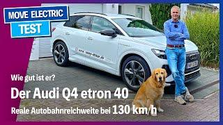 How good is the Audi Q4 etron? The electric compact SUV at 130 kmh, incl. charging curve