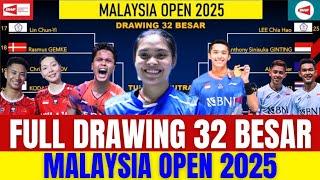 INDONESIA TARGET 2 JUARA‼️LEO/BAGAS & DANIEL/FIKRI MUNDUR.!! Drawing 32 Besar Malaysia Open 2025..