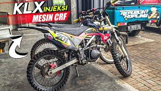 KLX injeksi Gordon Mesin CRF ‼️ Review Trailnya Hari Uchil