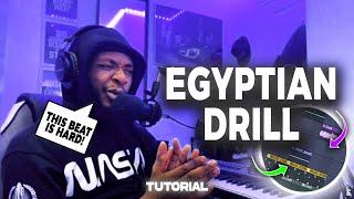 HOW I MADE THIS INSANE EGYPTIAN DRILL TYPE BEAT! (Quick & Easy) | UK Drill Tutorial