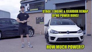 CRAZY POWER! MK 7 VW Golf R - Stage 1 ECU & Gearbox Remap & Dyno