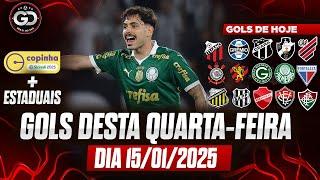 ️ TODOS OS GOLS DESTA QUARTA 15/01/2025 GOLS DOS ESTADUAIS E COPINHA, GOLS DE HOJE, GOLS DO DIA