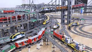 LEGO Train Track Setup #05 | 400m Tracks, Big Bridges, Train Elevator & Automated Switches