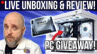 LIVE Intel Core Ultra 7 265K PC Unboxing and Shakedown Plus a VRLA Tech PC Giveaway!