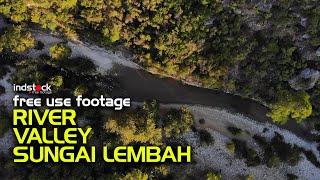 idstock free footage nocopyright-River Valley-Sungai Leembah-FullHD Video