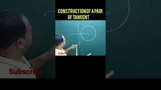 Construction of a pair of tangents from an external point||