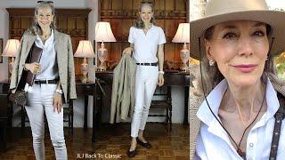 TImeless Style: Louis Vuitton Multi Pochette Accessoires, Linen Blazer, Polo Shirt, White Jeans