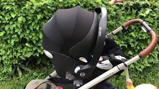 Установка автокресла Cybex Aton Q на базу Uppababy VISTA