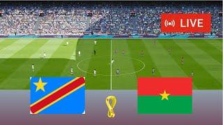 match RD Congo vs Burkina Faso en direct match amical Simulation de football Gameplay PC