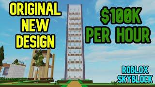 *NEW DESIGN* How to Build Best Auto Onion Farm in Roblox Skyblock - $100K PER HOUR