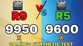 R9 9950X VS   VS  R5 9600X  i9 14900K  VS R9 7950X --  Zen5  9950X Ryzen 9000 series benchmark