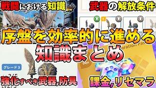 【モンハンNow】スムーズなスタートを切ろう！ 序盤を効率的に進める知識９選【Monster Hunter NOW】