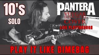 'PLAY IT LIKE DIMEBAG' #7 - PANTERA 10'S solo cover by Attila Voros (live demonstration)