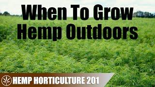 Calculating the Hemp Outdoor Grow Season