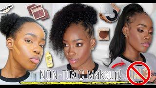  *Non-Toxic* Talc-Free CLEAN MAKEUP For Beginners + AMAZON Ponytail Haul! | MARY K. BELLA