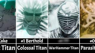 All the Titans summoned by Ymir Fritz in Attack on Titan - Shingeki no Kyojin Final Season