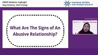 What are the signs of an abusive relationship? || Sarawak Women for Women Society (SWWS)