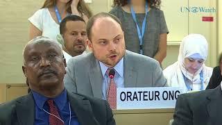 Russian democracy activist Vladimir Kara-Murza addresses UNHRC, demands freedom for Alexei Pichugin