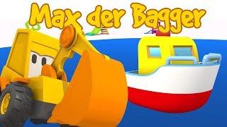 5 Episoden von Max der Bagger auf Deutsch. Zeichentrickfilme mit Autos.