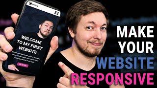 25 | LET'S MAKE OUR WEBSITE RESPONSIVE | 2023 | Learn HTML and CSS Full Course for Beginners