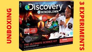 Discovery #Mindblown Ultimate Science Kit - Unboxing - [Volcano Lava, Gem Excavation and Goop Slime]