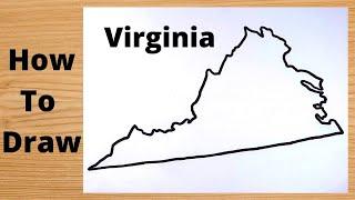 Drawing Virginia State Map - Very Easy