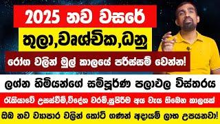 2025 නව වසරේ තුලා,වෘශ්චික,ධනු ලග්න හිමියන්ගේ සම්පූර්ණ පලාඵල විස්තරය ඔබට ඉල්ලමකින් වගේ මුදල් ලැබෙනවා!