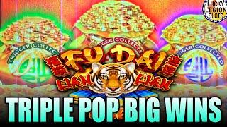  TRIPLE POP  “3 BAG SLOTS” Max Bets & Big Wins  FU DAI LIAN LIAN BOOST Slot Machine Tiger