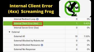 internal client error (4xx) | Use Screaming Frog 404 ERROR